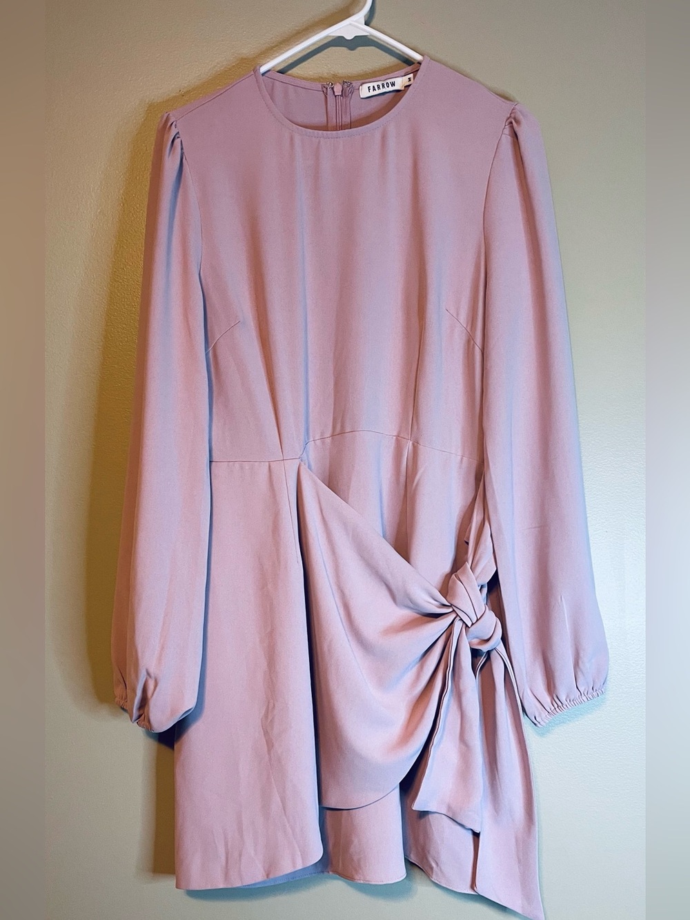 Farrow Knot Front Long Sleeve Mini Dress - Picture 3 of 11